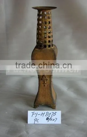 antique iron candle stand