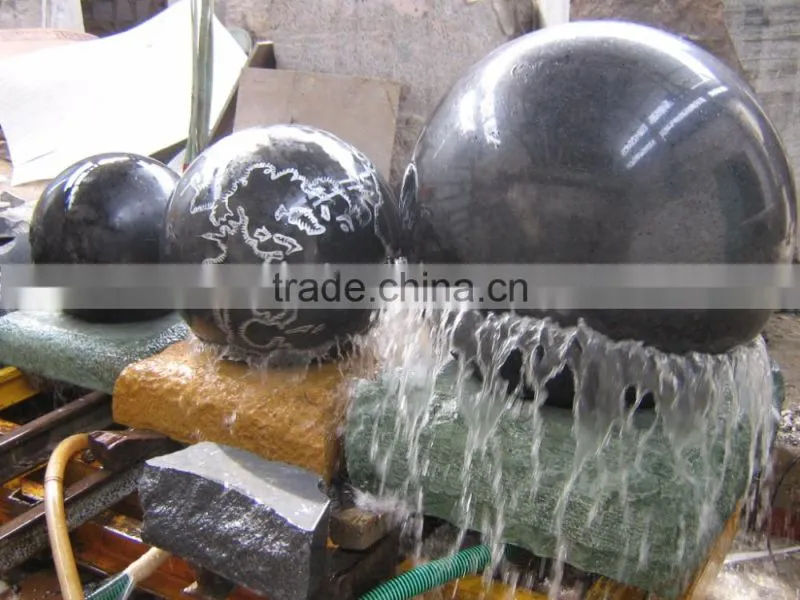 large stone garden stone carving marble rolling sphere fountain