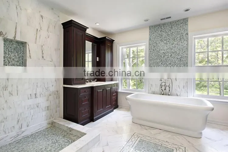 Manufaturer room decoration natural stone newest white marble tile
