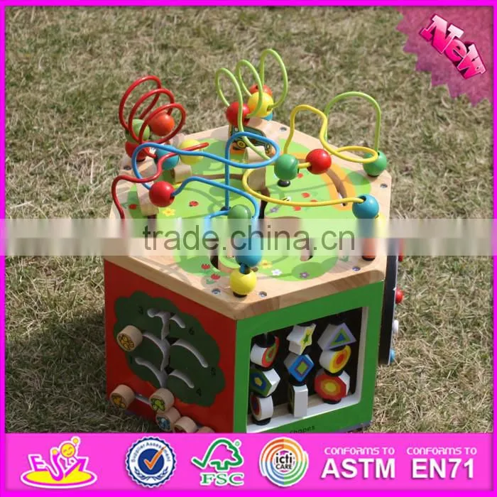 2016 Multi-function children wooden early education toy W12D047