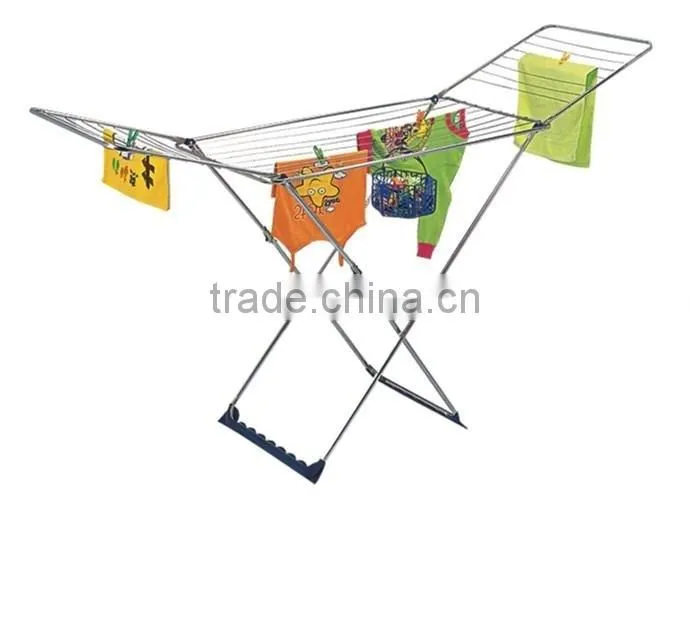 S/S 20m foldable cloth dryer rack with basket household