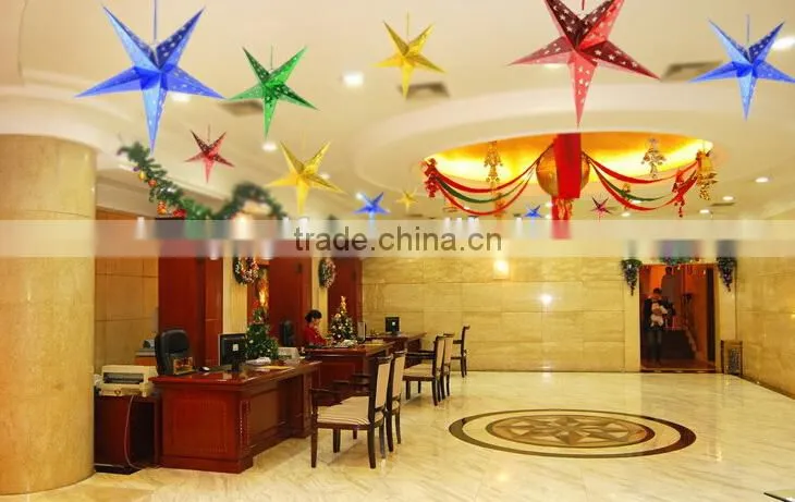 Christmas hanging ornament paper christmas hanging five star wholesale