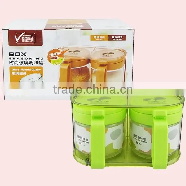 Food Grade Spice Condiment Sets Glass Cruets