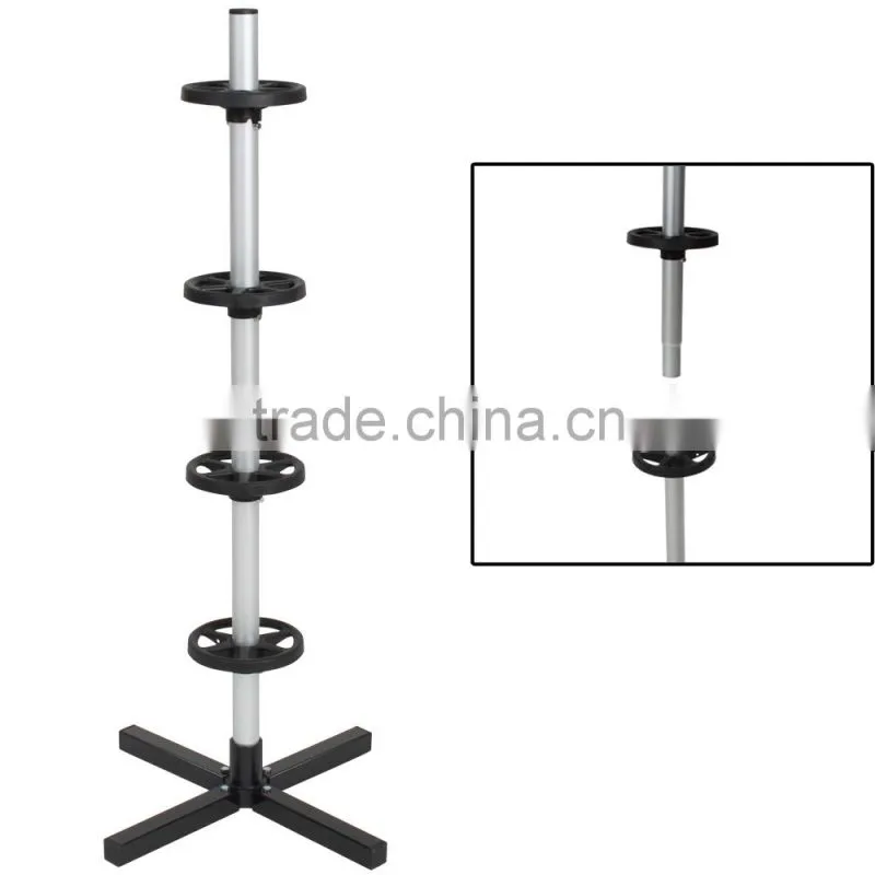 Aluminum 4 Car Wheel Display Holder Tire Stand