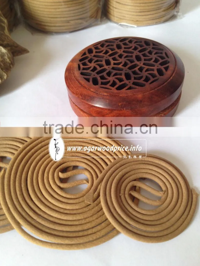 Agarwood incense coils - a premium product made of Agarwood of the finest quality, with no harmful chemicals, fillers.