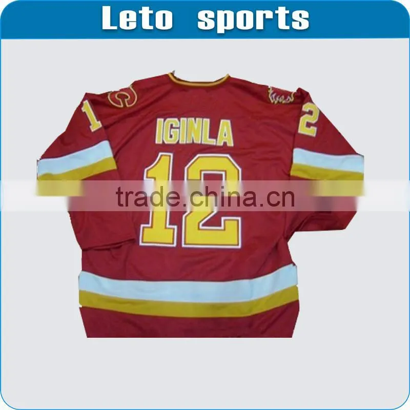 sublimation custom neon green ice hockey jersey ice hockey wear