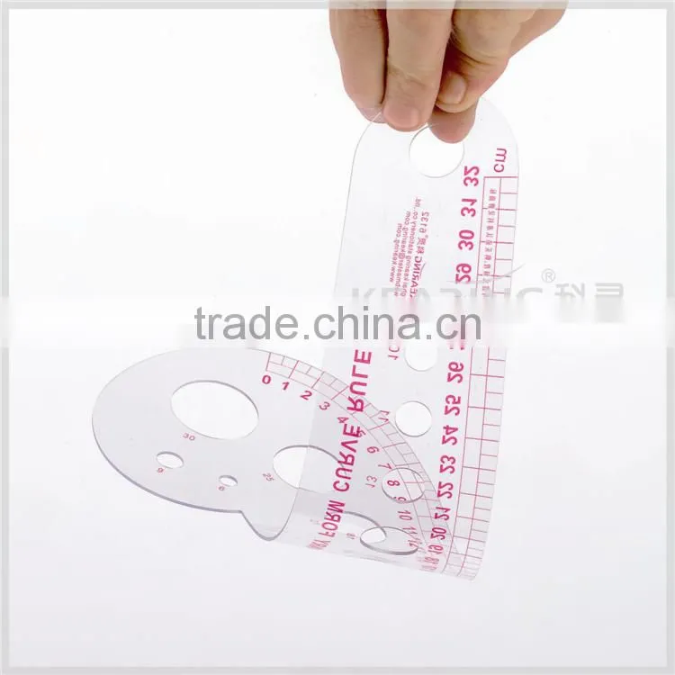 Kearing brand transplant flexible 32cm comma like garment ruler for fashion design#6132