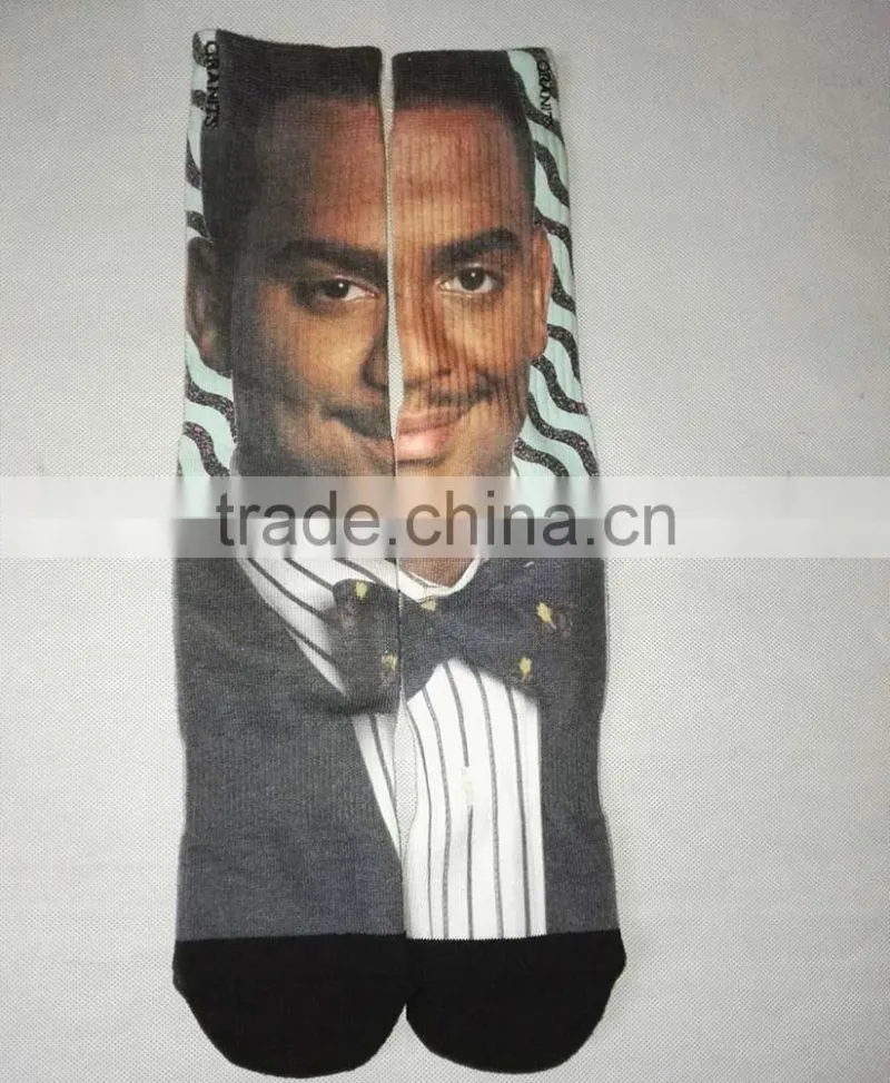 3D 360 print digital printed Sublimation socks