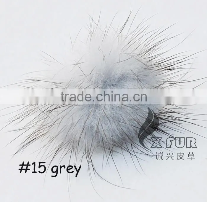 CX-A-27 Genuine Mink Fur Ball Finger Ring