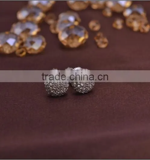 LSE836 screw back earring men jewelry brass gold plating