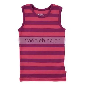 2015 sky blue linear design children clothes boy vest