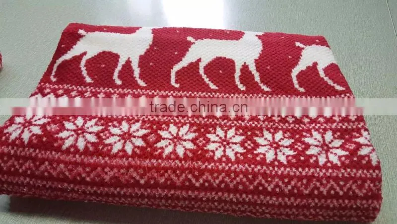 super soft printed jacquard coral fleece blanket