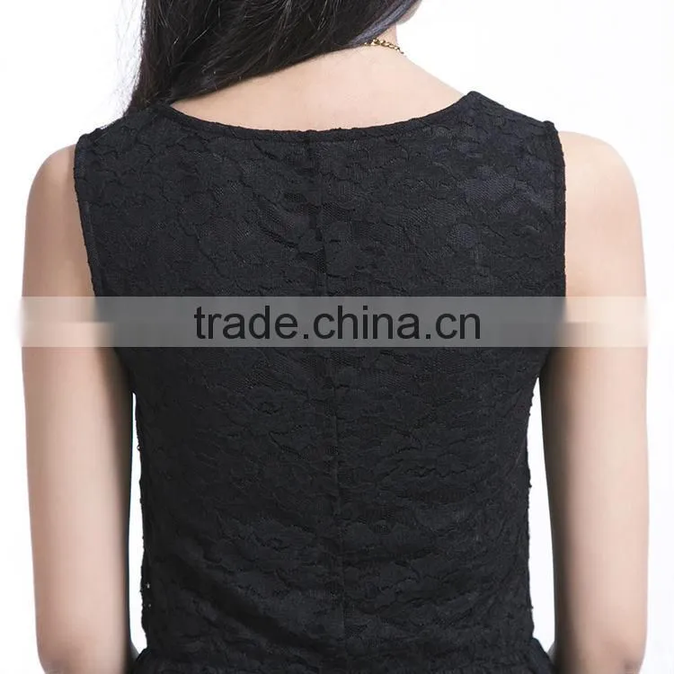 Black Front Short Long Back Fashion Style blouses ladies dress