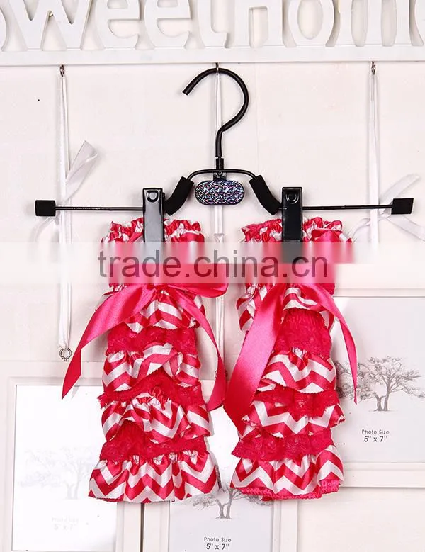 Factory Wholesale baby halloween black and orange baby legging fashion lace leg warmers