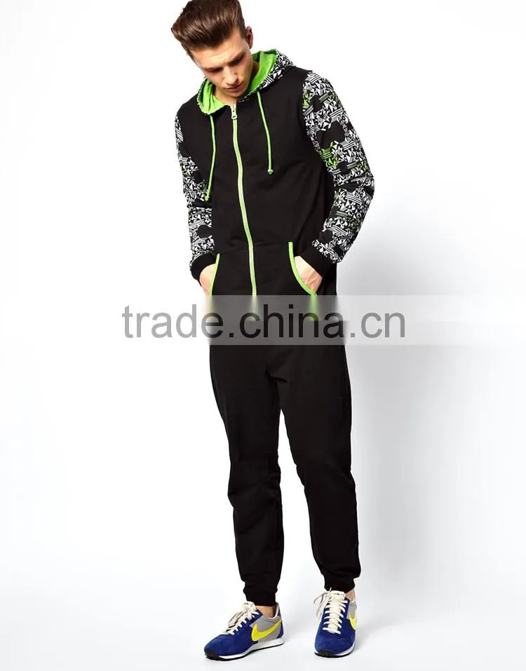 print sleeve adult onesie pyjamas