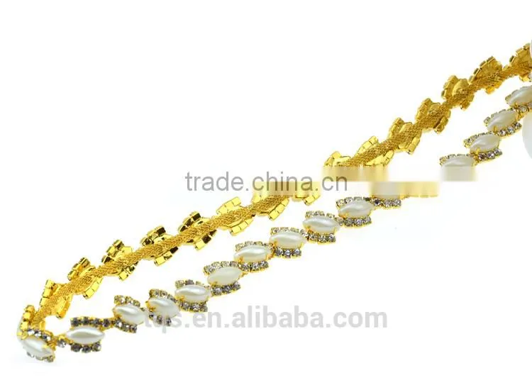 New Design Rhinestone Cup Chain Trimming for Garment Decoration
