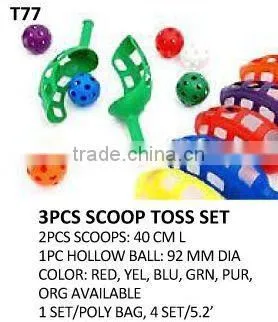 Kids outdoor toys 6pc color hollow plastic ball
