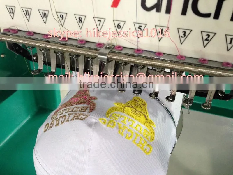 fushun 1201 1head single head cap and t shirt hat tubular and flat t shirt computerized embroidery machine