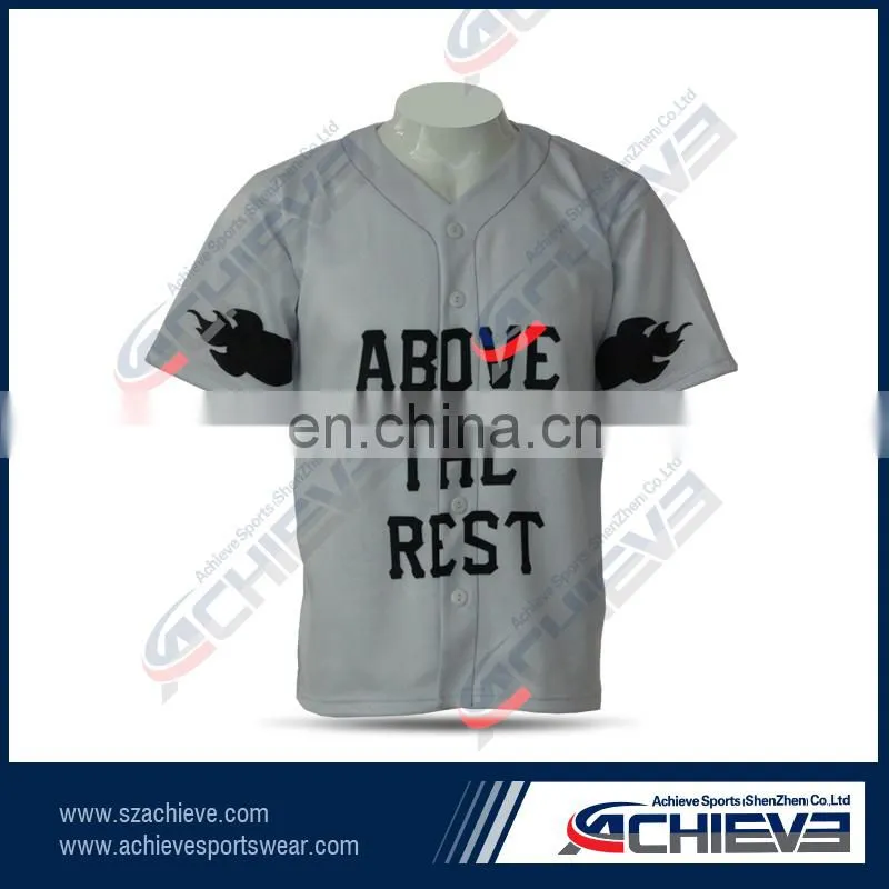 2017 OEM Cheap Custom Baseball Jerseys ,Professional Team Training Baseball Jeraeys Shirts
