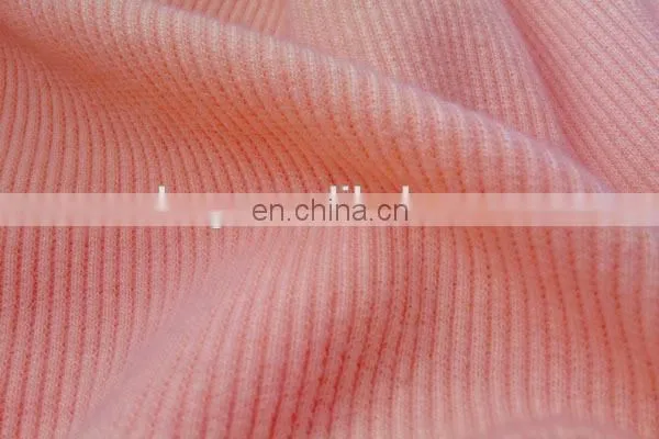 Winfar China Rib factory 95%polyester 5%spandex 2*2 design rib boat for clothing
