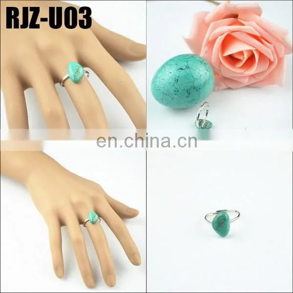 Different Size Turquoise Cuff Ring In Stock