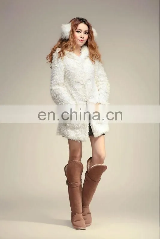 2012 white snow sweet lady winter collection coat
