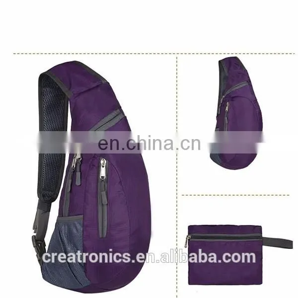 Crossbody Sling BackPack Bag With Bright Color Sport Travel Outdoor Crossbody Custom-Made Function Mens Bag Over The Shoulder
