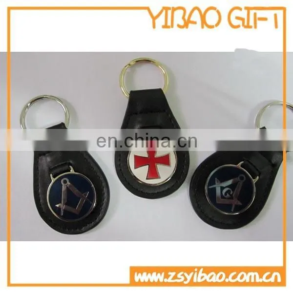 promotional keychains Type and zinc alloy & leather,zinc alloy and poly lanyard Material leather and metal keyring