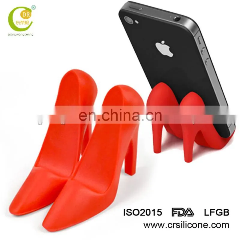 unique silicone mobile phone display stand