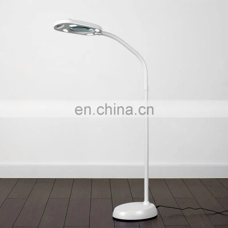 led magnify floor lamp for reading task light home decor