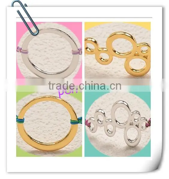 2015 New fashion bangle cotton paraffined rope woven bracelet