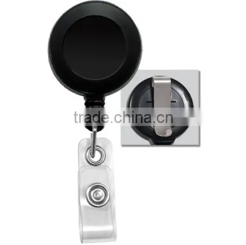 100 WHITE D HOLDERS BADGE REELS - 16 OTHER COLORS BELT CLIP nurse work card pull
