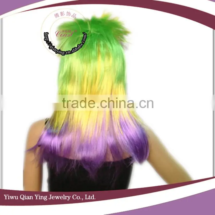 cheap multi color synthetic punk wigs