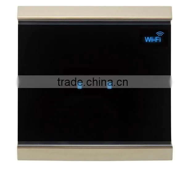 LED Backlight Smart Touch WiFi Remote Controlled Light Switch with Android & IOS APP for Instant and Timing Switch ON/OFF