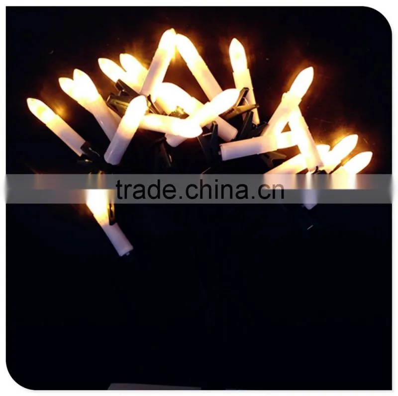 20 LED warm white christmas tree candle lights