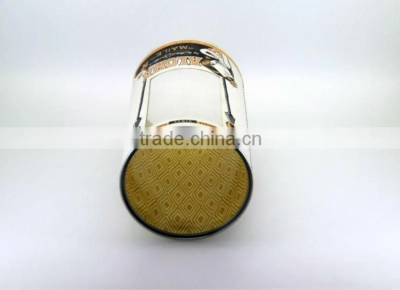 Fashion Paper Tube with PVC show window for gifts packaging