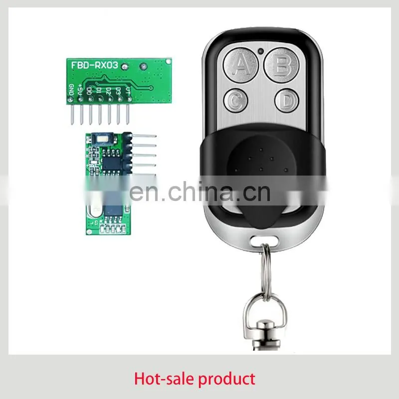 433mhz Remote + receiver Module transmitter and module receiver Rf remote control module kit