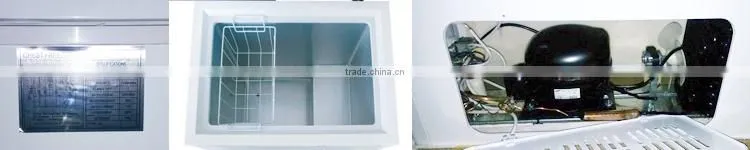 158L Glass Door Commercial Chest Freezer showcase for sale