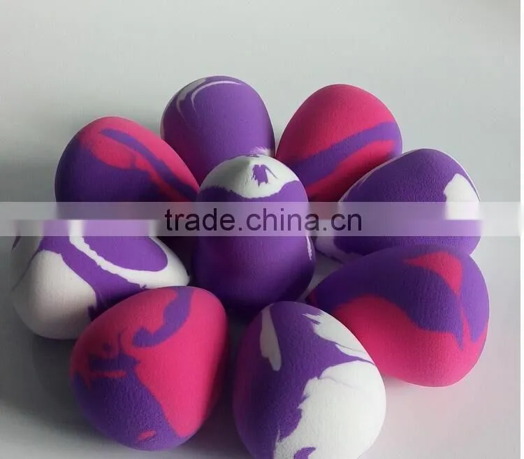 Mixed color heart shape water drop shap powder sponge cosmetic sponge