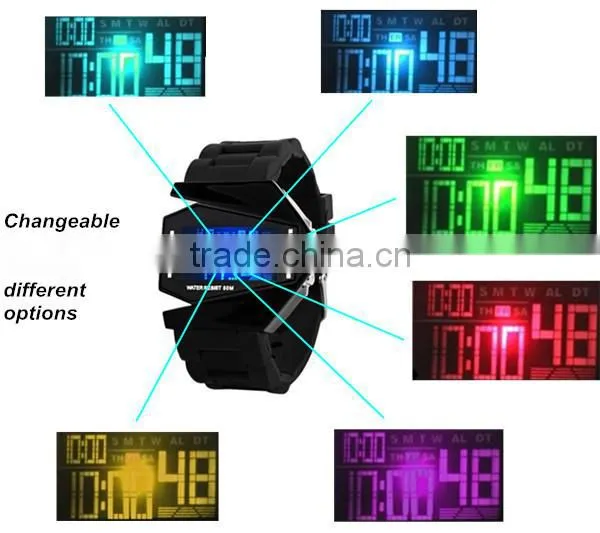 2015 hot selling digital silicone led watches men watch