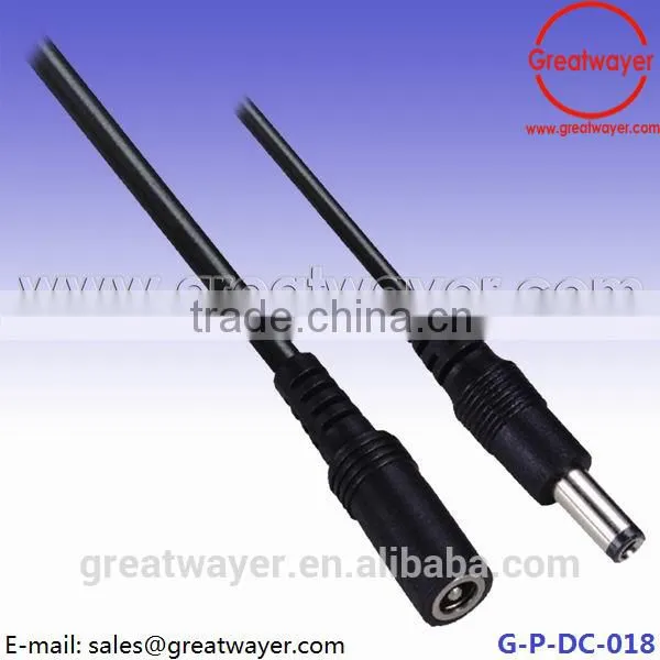 5.5*2.1 male and female dc adapter heating cable 24v dc
