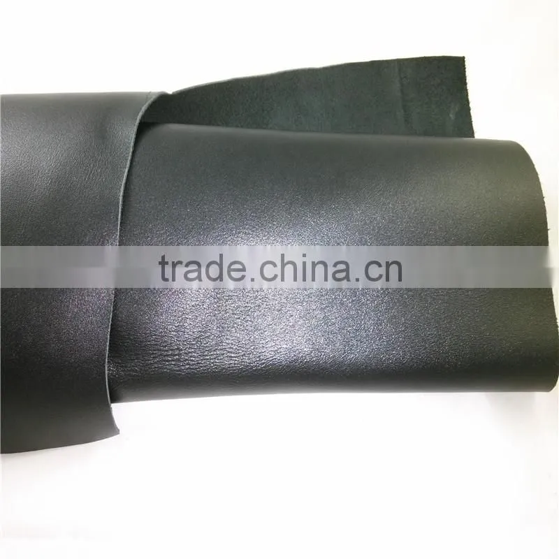 Black genuine full grain leather for wine holder leather