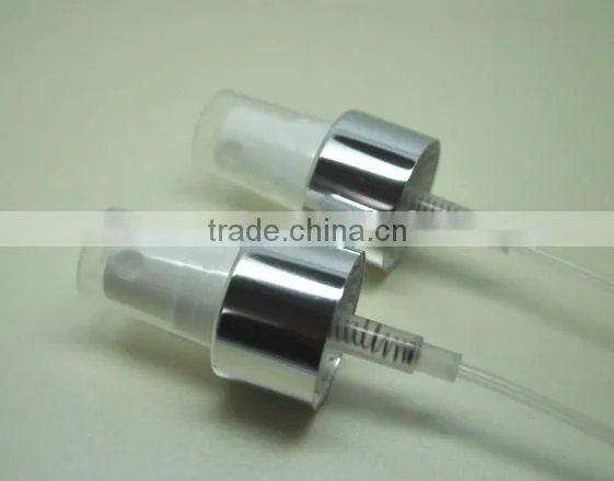 24/410 high quality shiny silver pump mist sprayer