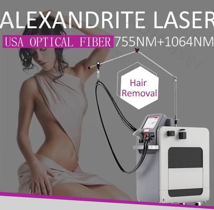 2024 New Laser Hair Removal Beauty Machine 755nm Laser Light Skin Hair Removal 1064nm Dark Skin Tone Hair Removal Equipment