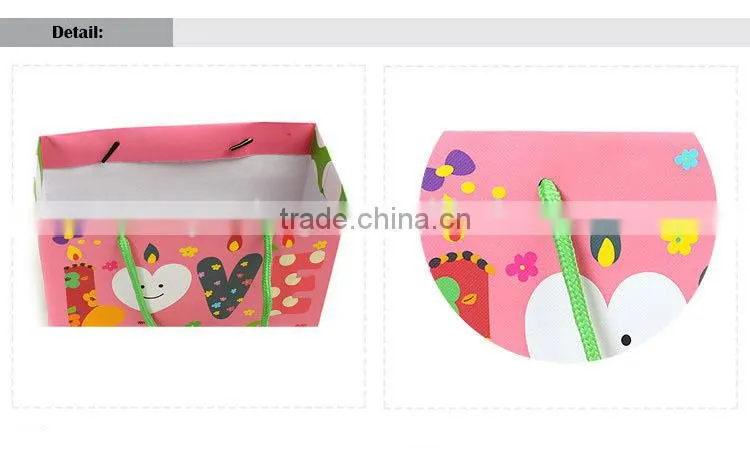 lovely pink candle pattern boutique big paper shopping bag