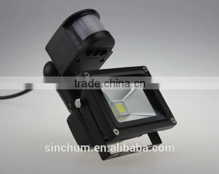 Housing energy saving long range pir sensor light 10w