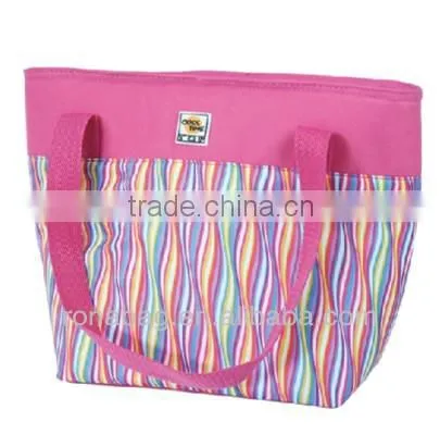 2013 insulated zippered tote shopping cooler bag with handle