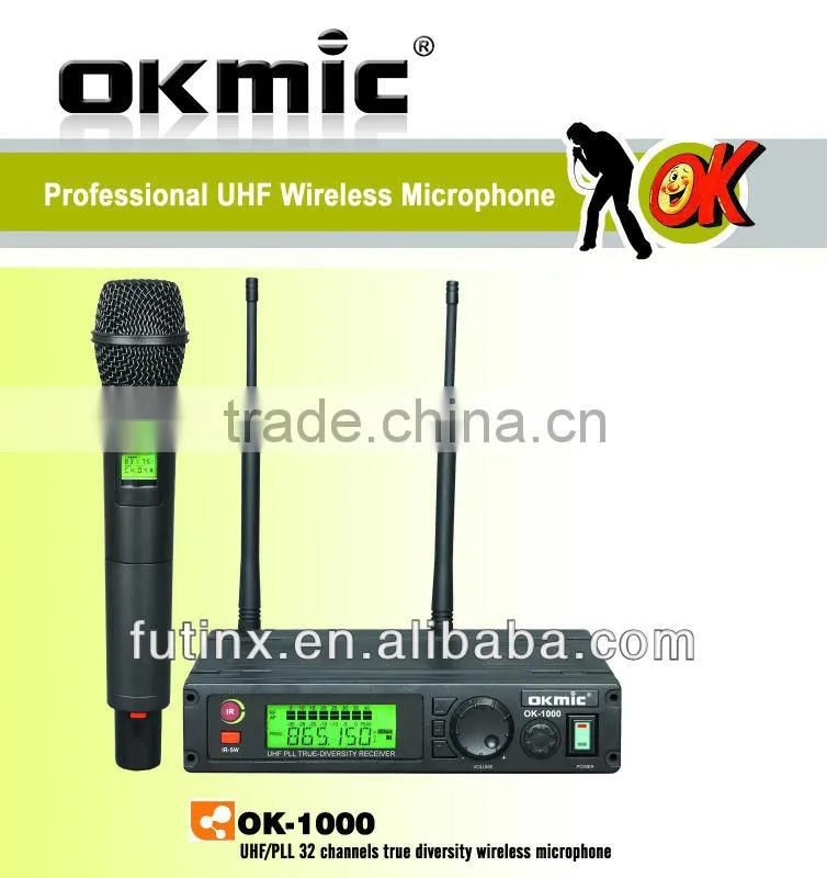 true diversity wireless microphone/single channel wireless microphone/collar microphone