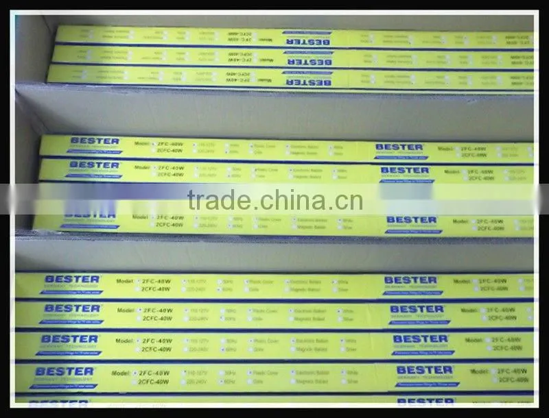 T8 double tube SAA CE ROHS kitchen fluorescent light covers 2x18w with pc cover