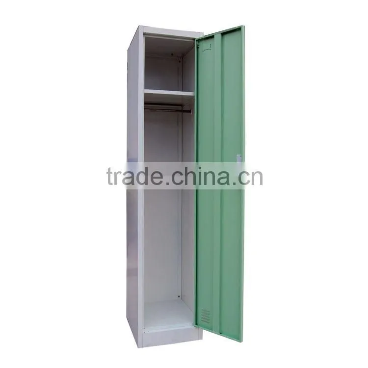 Industrial Single Door Steel Clothes Cabinet/Metal Locker/Steel Wardrobe